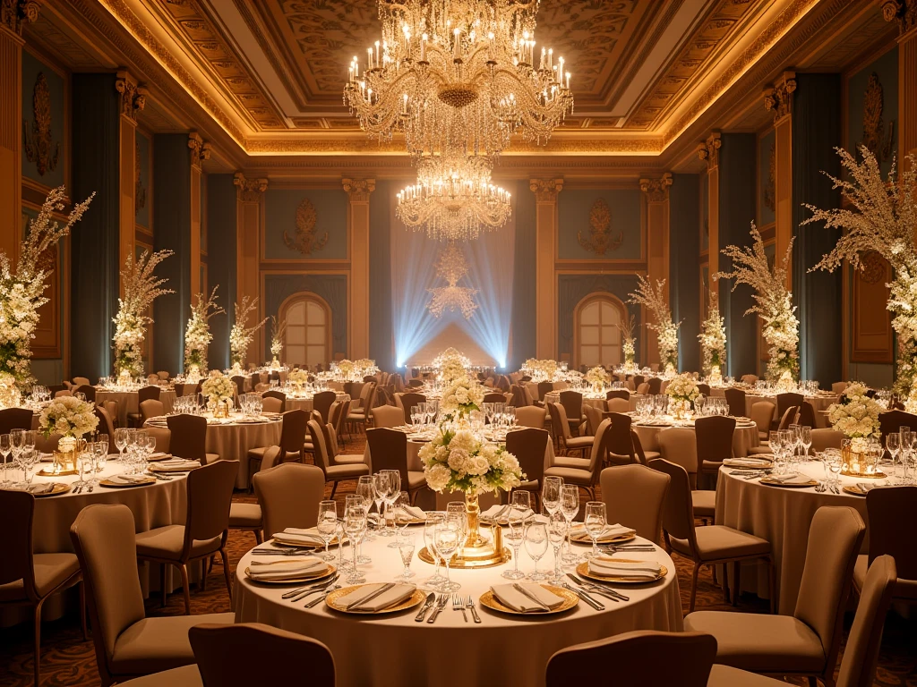 Premium event styling with sophisticated arrangements